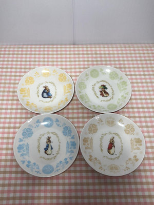【二手】日本回流YAMAKA彼得兔的甜品碟長約為13.4cm高約 回流 擺件 茶具【佛緣閣】-1736