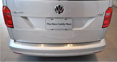 福斯 VW Caddy 4 後保桿雙層防刮片後護板(不銹鋼材質)