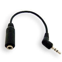 【勁昕科技】3.5MM(母) - 2.5MM(公)耳機延長線/耳機轉接頭(15CM)