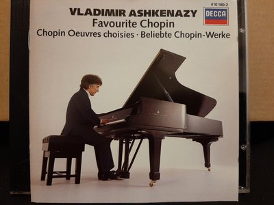 Ashkenazy,Favourite Chopin阿胥肯納吉演繹受喜愛的蕭邦名曲集，如新。