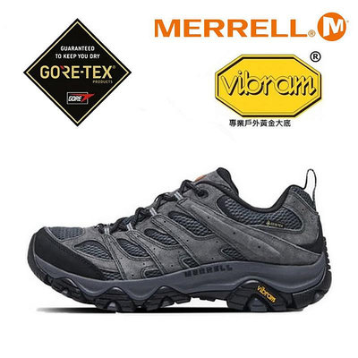 【零碼出清】Merrell Moab 3 GTX 男鞋 灰 黑 Gore-Tex 防水 避震 黃金大底 ML035799