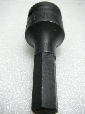 YT（宇泰五金）正台灣製1/2"(4分)氣動六角凸頭套筒10mm/頂級鉻鉬鋼製造/比黑鋼更耐用