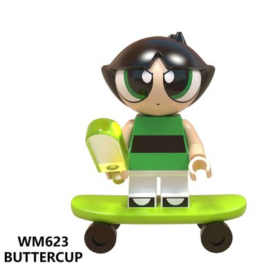 【積木班長】WM623 毛毛 Buttercup 飛天小女警 卡通 動畫 CN 人偶 袋裝/相容樂高 LEGO 積木