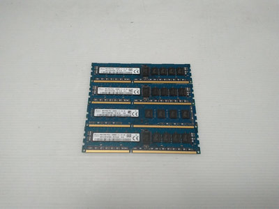 408 [大鋼牙二手3C]伺服器記憶體 HYNIX DDR3L-1600R/8G/雙通道 (一元起標 得標=4支)