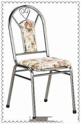 ☆ 大富精緻品家具 ☆《717-16 優雅餐椅【玫瑰花】》西餐椅-鐵管椅-皮面椅-咖啡椅/可收疊