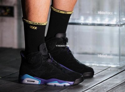 Air Jordan 6 “Aqua”黑紫 減震 籃球鞋 男鞋