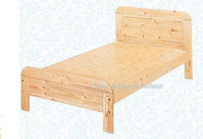 【N D Furniture】台南在地家具-經典簡易日式風格松木原木色單人床(三分床板)BS