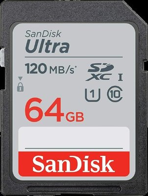 SanDisk 64G SD SDXC Class10 ULTRA 64GB 大卡 相機 記憶卡 120MB/s