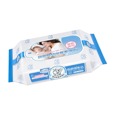 貝恩嬰兒保養柔濕巾20抽(單包) 全新配方【超厚】TwinS伯澄 公司正品