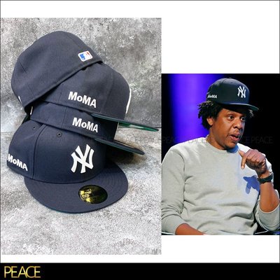 【PEACE】New Era X MOMA NY Yankees Fitted 洋基隊 深藍色 全封帽 棒球帽