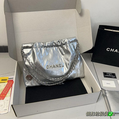 【SUSU全球購】（）香奈兒CHANEL 橫版22bag垃圾袋包型變成了橫款更加精致了，肩帶變短了，橫向拉長顯的可 NO99107