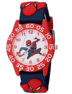 預購 美國 Marvel Spider man 蜘蛛人 熱賣款 兒童 手錶 指針錶 學習手錶 生日禮 橡膠錶帶