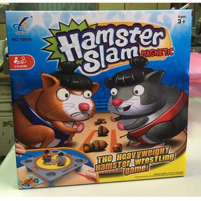 哈哈玩具屋~桌遊 倉鼠 磁力 摔角 相撲 對戰 雙人版 遊戲