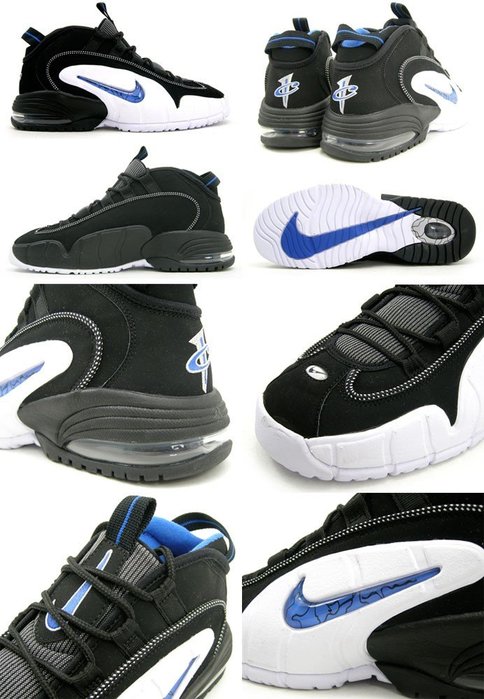 經典回歸，Nike Air Max Penny 1 Orlando黑白藍-685153-006