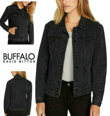 [ Satisfaction ] 2000元起標無底價 加拿大品牌Buffalo David Bitton黑色單寧牛仔外套