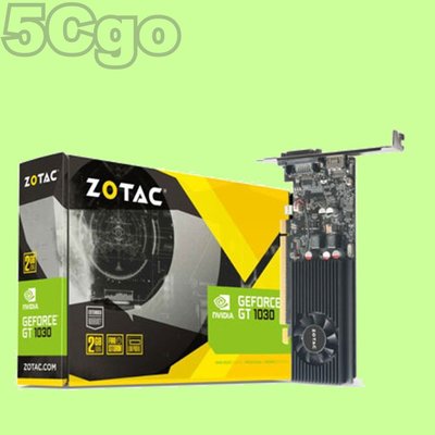 5Cgo【權宇】ZOTAC顯示卡GeForce GT 1030 2GB GDDR5 HDMI/DVI-D矮版設計 含稅