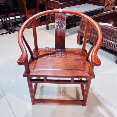 pq紅木圈椅實木椅子新中式太師椅非洲花梨木 全榫卯結構