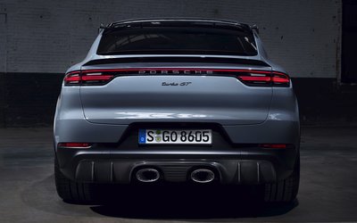 【天翊國際】Porsche Cayenne Coupe GT 替換式 熱壓碳纖維 後下巴