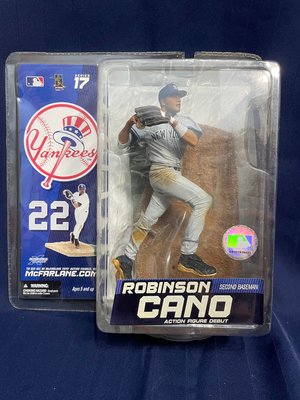 【全新未拆】McFarlane 麥法蘭 MLB 17代 紐約洋基隊客場灰球衣 變體版 Robinson Cano 卡諾公仔