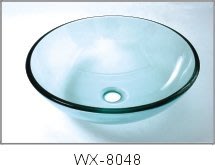 FUO衛浴: 42公分 透明強化玻璃 碗公盆(WX8048)