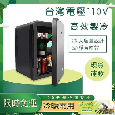 【現貨】限時特惠迷你小型冰箱 家車兩用小冰箱10L 20L 車載冰箱12v 迷你小型冰箱 宿舍 恆溫箱 臺灣110V專用