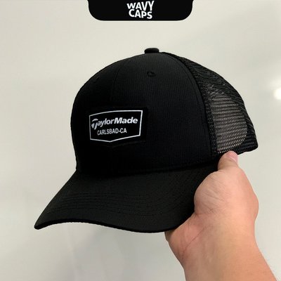 現貨熱銷-帽子 高爾夫帽黑色 TL-00001 的 Taylormade 時尚男士網眼帽高爾夫卡車司機帽子爆款