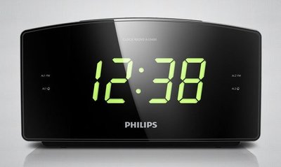 Philips/飛利浦aj3400時鐘 收音機 定時關機 雙鬧鐘 大屏幕,全新盒裝