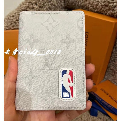 安奢 LV路易威登 皮夾 卡夾 M80103 LVXNBA 口袋錢夾 NBA 聯名款 卡包 籃球
