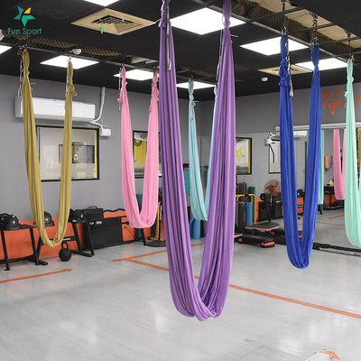 "爾東體育" Fun Sport fit 空中瑜珈掛布 5米 瑜伽吊床 彈力瑜珈布 漂浮核心布 療癒空瑜 空中瑜珈