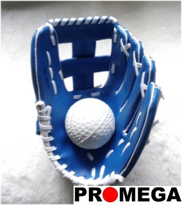 [福威國際企業] 兒童棒球手套 10.5吋 右投用 戴左手 藍色款 送 C ball