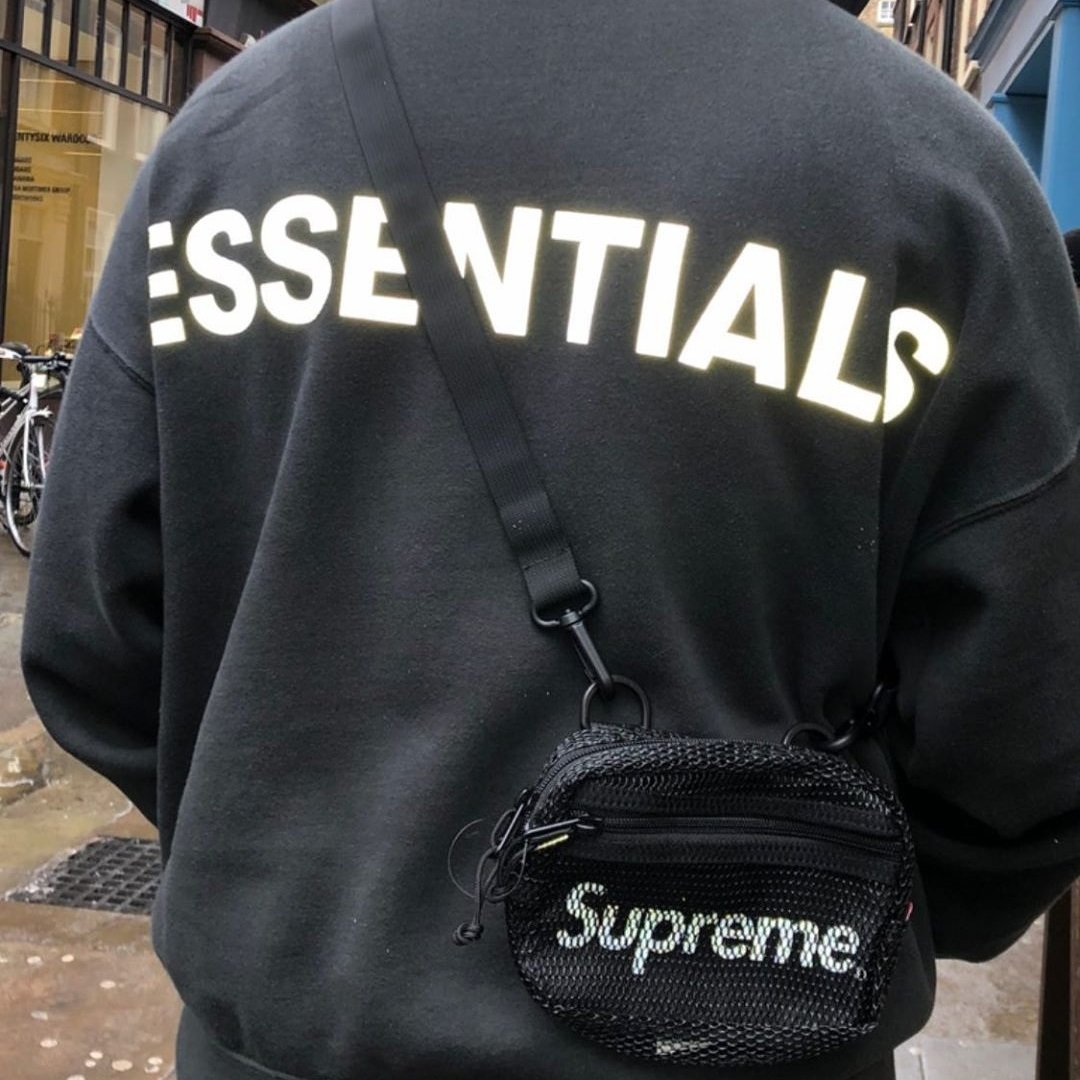 台灣現貨supreme 20ss week1 開季肩包水藍黑Small Shoulder Bag