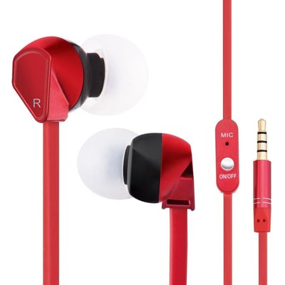 E-books S8 智慧手機接聽鍵氣密耳機【紅色款*1，黑色款*2】