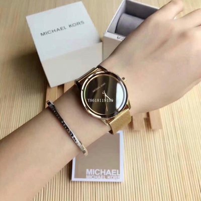Michael Kors MK6295 新款手鍊款金色超薄石英腕錶正品女款手錶