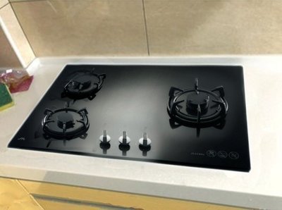 《台灣尚青生活館》喜特麗 JT-GC399A 晶焱 ♫ 強化玻璃 三口 檯面爐 ♫ 檯面式 瓦斯爐 (黑)