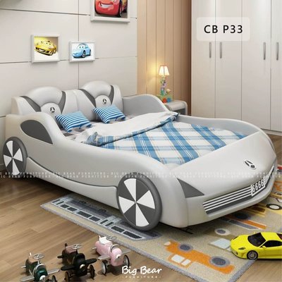 【大熊傢俱】CB P33 跑車床 汽車床 卡通床 兒童床 皮床 單人床 軟床 雙人床 造型床 單人加大