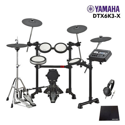 小叮噹的店 - Yamaha DTX6K3-X 電子鼓 實體Hi-Hat架 贈鼓毯/耳機 原保一年