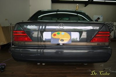 Dr. Color 玩色專業汽車包膜 M-Benz S320 車燈保護膜