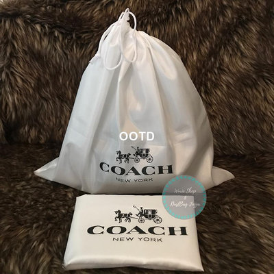 蔻馳 Coach 緞面防塵袋替換罩防塵袋防塵袋 DB 品牌-OOTD