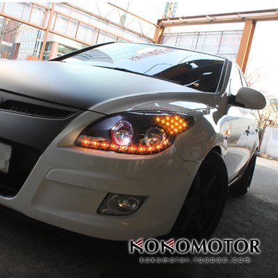 Hyundai現代i30改裝大燈LED轉向燈淚眼 韓國進口汽車內飾改裝飾品 高品質