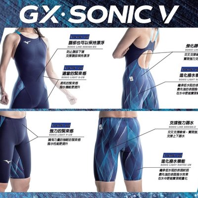 BB泳裝~ 2021 MIZUNO GX SONIC NEO TF 競賽款競技型低水阻連身四角泳衣