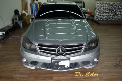Dr. Color 玩色專業汽車包膜 M-Benz C63 車燈保護膜