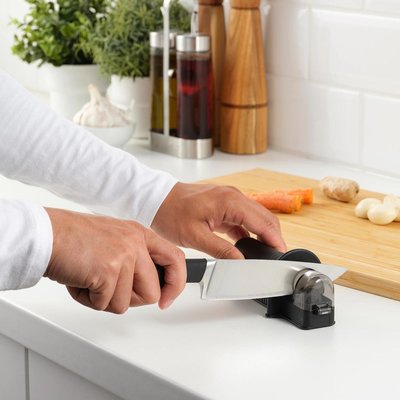 現貨熱銷-IKEA宜家正品阿思派磨刀器磨刀石磨刀棒家用菜刀廚房工具鋒利磨刀爆款