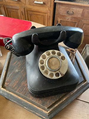 阿公的舊情人 早期 特殊 黑色 轉盤電話