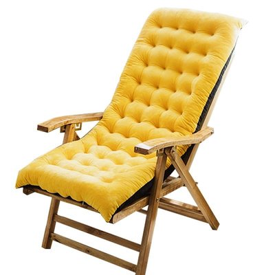躺椅坐墊靠背一體搖椅棉墊子四季通用加厚秋冬季折疊椅子懶人椅墊