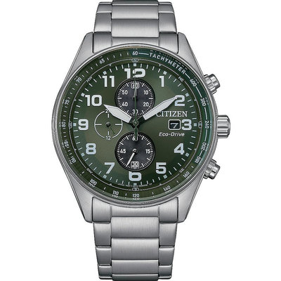 星辰 CITIZEN CA0770-72X 軍風飛行錶 光動能 三眼 計時 手錶 腕錶