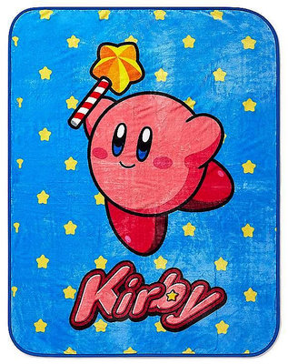 [現貨]星之卡比空調毯 Kirby蓋毯 籃底星 經典電子遊戲 Popopo 宿舍沙發居家午睡毛毯 交換生日禮品