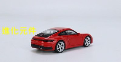 MiniGT 1:64 保時捷合金汽車模型 Porsche 911 992 Carrera S 紅
