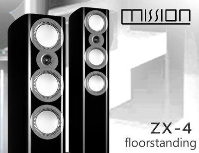 【風尚音響】Mission   ZX-4  精緻鋼琴烤漆  落地型揚聲器