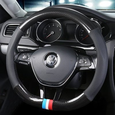現貨熱銷-【易車汽配】全新高CP!! 多色可選 VW 汽車 方向盤套 POLO GOLF 6 7 7.5 TIGUAN