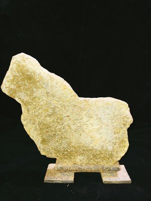 D0079_1 石雕羊 (1153g) 長20cm寬4cm高19cm 風化石奇石收藏